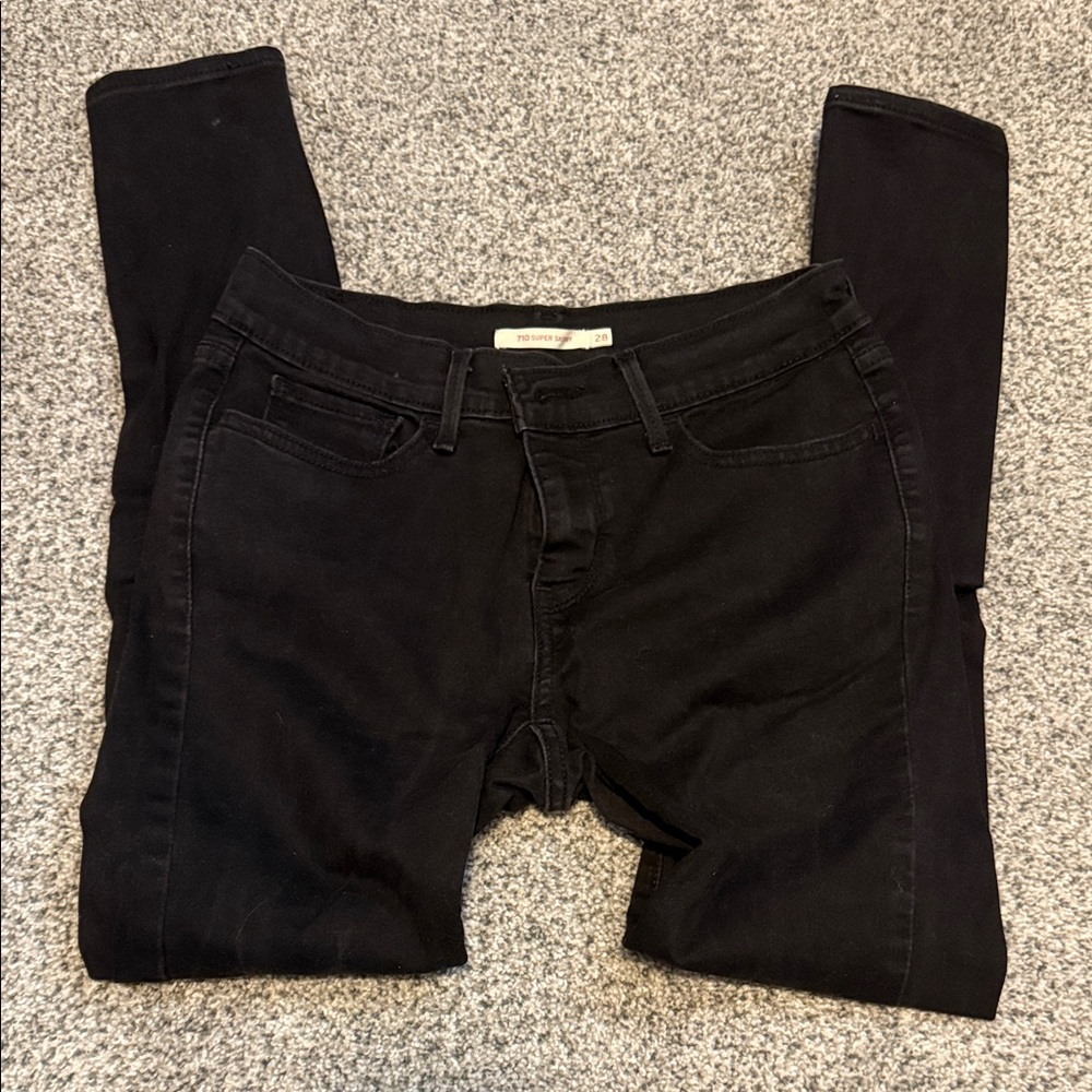 Levi’s 710 Super Skinny Women's Black Jeans